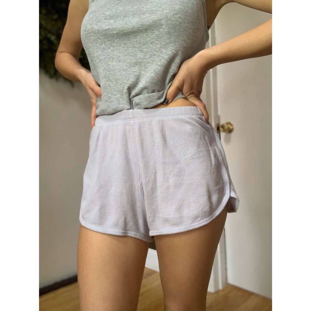 Purple Thermal Cotton Shorts